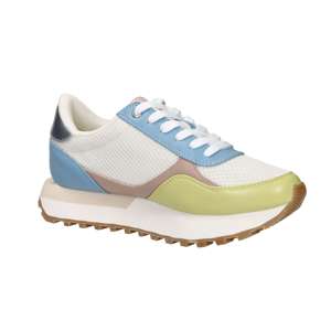 Zapatillas Deportivas Liu-Jo para Mujer, Blancas y Azul Claro, Talla 38, Tacón de 3.5 cm, Lona, Modernas - Product Image 2