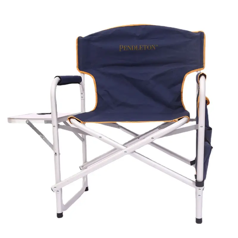 Alumínio leve diretor Custom Print Metal Camping Outdoor cadeira dobrável