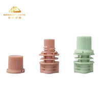 Mandun 8.6mm Bouchon de bec en plastique de qualité alimentaire pour sac de jus Stand up Pouch Spout Bag Doypack Bag