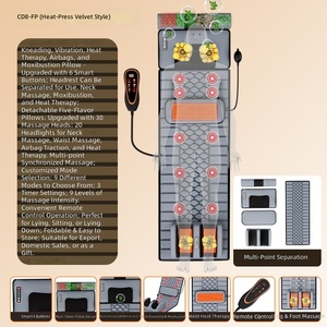 Tapis de massage corporel complet Z, très populaire, avec chaleur et fonction Shiatsu pour le dos, idéal pour la relaxation à domicile et la vente en gros - Product Image 4