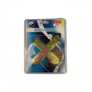 Escuadra Cross-shaped Angle Iron 100x100mm 2pcs Steel Bracket - Product Image 1