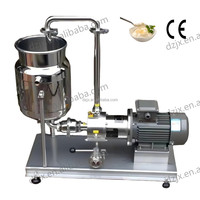 Mélangeur à rotor-stator à cisaillement élevé en ligne avec pompe d'émulsification pour mayonnaise DZJX 2l 500l