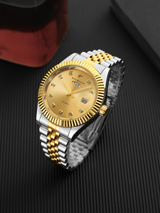 Orologio al Quarzo Classico in Acciaio Inossidabile con Calendario Completo e Cronografo - Product Image 2