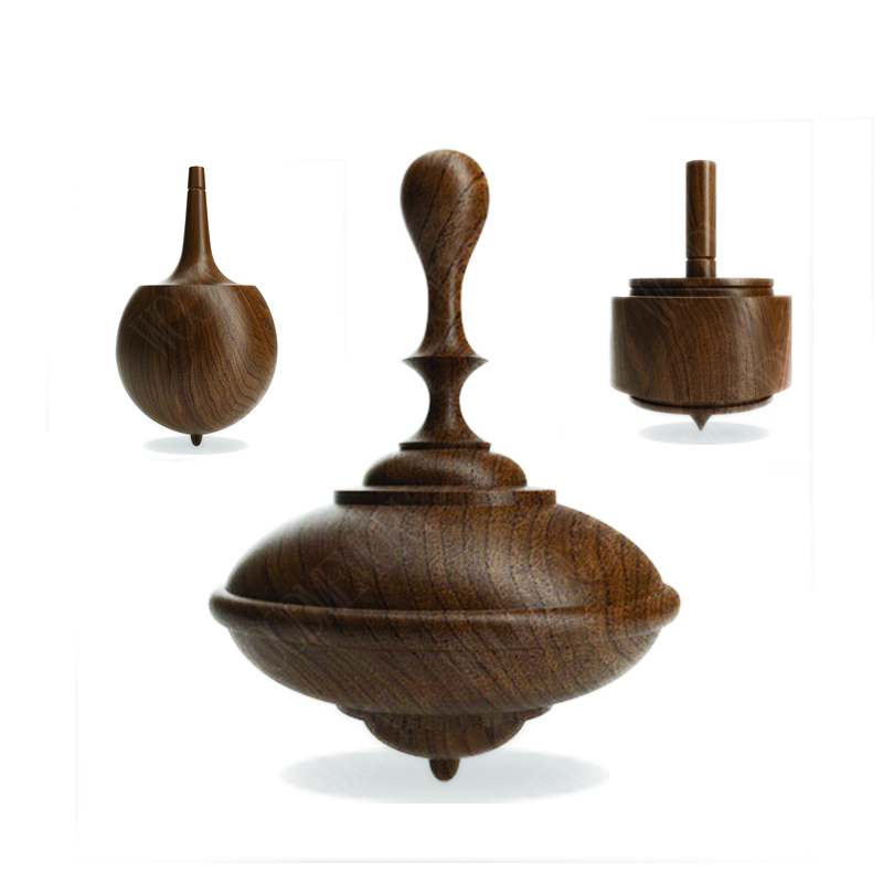 Винтажный Классический Деревянный крутящийся Топ