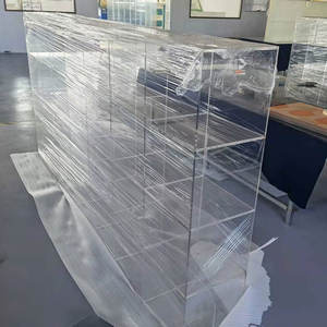 Vitrine autoportante en acrylique transparent personnalisable, étagère commerciale pour la décoration, présentoir pour chaussures, sacs, figurines d'<span class=keywords><strong>action</strong></span> - Product Image 2