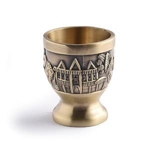 Coupe royale en laiton de haute qualité, style vintage, design fantaisie en relief - Product Image 6