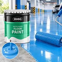 Peinture acrylique à base d'eau pour sols intérieurs et extérieurs, peinture pour sols en béton de garage, entrepôt, atelier, revêtement de sol coloré imperméable