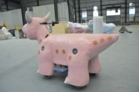Modèle de scooter animatronique électrique personnalisé à monnayeur pour enfants, en forme de dinosaure, pour parcs d'attractions et centres commerciaux