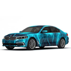 Vinilo Adhesivo para Automóviles NIKO 3M con Diseño Lightning, Autoregenerable, que Cambia de Color, sin Burbujas, Azul, con Película Premium - Product Image 1