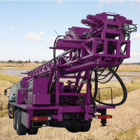Plate-forme de forage de puits d'eau montée sur camion 600m perceuse d'eau profonde plate-forme de forage de puits d'eau hydraulique