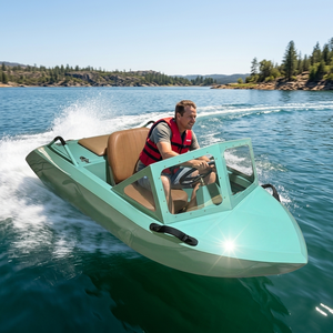 Mini Jet Ski Compact en FRP Haute Vitesse pour Vente en Gros – <span class=keywords><strong>Bateau</strong></span> à <span class=keywords><strong>Moteur</strong></span> Personnel Vert Monoplace pour Sports Nautiques - Product Image 2