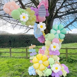 Daisy Pink Balloon archar Kit <span class=keywords><strong>palloncini</strong></span> in lattice con <span class=keywords><strong>palloncini</strong></span> <span class=keywords><strong>di</strong></span> fiori margherita per ragazze compleanno Baby docce decorazioni per feste - Product Image 4