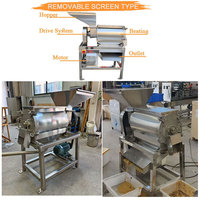 Industriële fruitpulpmachine van roestvrij staal 304 voor de productie van mango- en abrikozenpulpjam