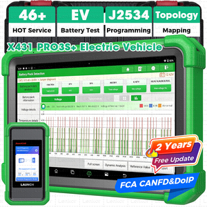 เครื่องวินิจฉัยรถยนต์ LAUNCH X431 PRO3S EV ระบบเต็มรูปแบบ รองรับการทดสอบแบบสองทิศทาง ระบบไฟฟ้าแรงสูง บริการระบบ obd 2 - Product Image 6