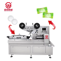 Machine d'emballage automatique haute vitesse à trois servomoteurs pour bonbons et friandises, avec scellage arrière et comptage, type oreiller
