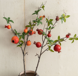 Ramas de <span class=keywords><strong>Granada</strong></span> Artificiales Estilo Salvaje, Tallos de Fruta Roja Falsos para Decoración de Mesa en el Hogar, Bodas y Fiestas - Product Image 5