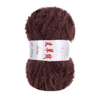 Bojay Vente en Gros Pelote de 100g 100% Polyester Fil Fantaisie Épais en Fausse Fourrure pour Tricot et Crochet