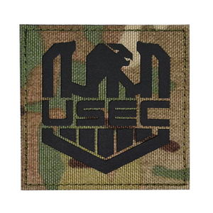 Taglio Laser colori riflettenti <span class=keywords><strong>Black</strong></span> IR Animal tattico USEC aquila e zampa di orso Patch cucito-on Bag Hat giacche abiti - Product Image 1
