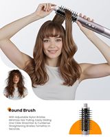 Styler multifonction 5 en 1 de 1500 W avec technologie infrarouge et 6 accessoires professionnels, brosse sèche-cheveux haute vitesse