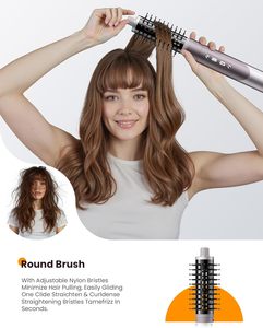 Styler multifonction 5 en 1 de 1500 W avec technologie infrarouge et 6 accessoires professionnels, brosse sèche-<span class=keywords><strong>cheveux</strong></span> haute vitesse - Product Image 4