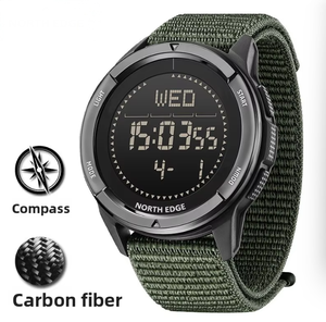 Reloj Deportivo Digital Personalizado para Exteriores, <span class=keywords><strong>Cronómetro</strong></span>, Alarma, Podómetro, Metrónomo, Brújula, Resistente al Agua 5 BAR, de Carbono, para Adultos - Product Image 3