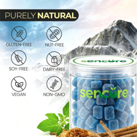 Gommes à mâcher aux herbes de Shilajit pur de l'Himalaya, Ashwagandha, Racine de Bardane, Acide Fulvique, Mousse de Mer – Antioxydant et Soutien Immunitaire pour Adultes – Durée de conservation : 24 mois