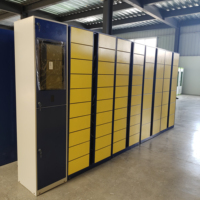 Casier à bagages intelligent extérieur étanche avec reconnaissance QR code, empreinte digitale et visage, en acier, pour plage et salle de sport