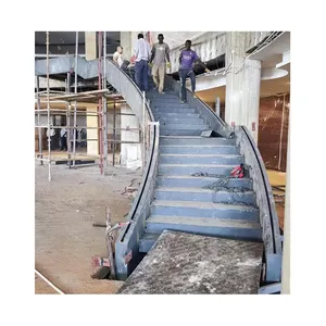 उच्च गुणवत्ता वाली सीढ़ी गढ़ा लोहे की लाइब्रेरी संग्रहालय सीढ़ियाँ बड़ी सर्पिल सीढ़ियाँ