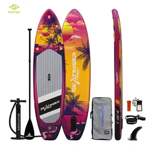 Skatinger Stand Up Surf Inflatable Sup Paddle Board Surfboard With Fins