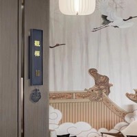 Plaque de porte en granit personnalisée en gros, panneau de maison en pierre gravé sur mesure pour projets résidentiels