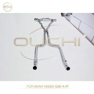 Sistema di scarico OUCHI per BMW M550i G30 4.4T in acciaio inossidabile marmitta Catback con valvola Catback accessori auto - Product Image 2
