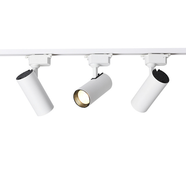 Commercial LED Track Straight Tube Spotlight Aluminum Surface Mounted for Kitchen Clothing Store Exhibition Hall Painting COB