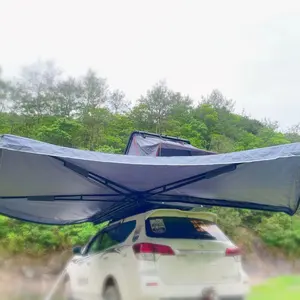 UV dayanıklı su geçirmez çatı üst alüminyum çadır 3-4 kişi çatı üst araba tavan tentesi tente