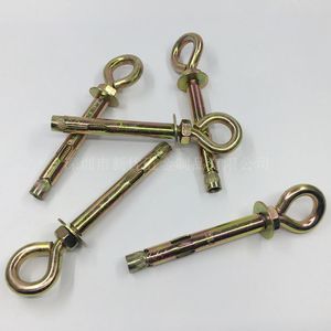 Din Standard Galvanized Eye <b>Bolts</b> With Ring Expansion <b>Hooks</b> For Metal Furniture Grade 8.8 Hex Head Zinc Plated - Product Image 5