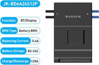 JK-BD6A20S12P Power PCBA Smart BMS 8-20S 24V-72V 120A 0.6A Active Balance LiFePO4 Li-ion LTO Sistem Manajemen Baterai Penyimpanan Energi