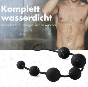 DKKtech <strong>Anal</strong> <strong>Chain</strong> with 6 Balls Adults Erotic Prostate Massage <strong>Anal</strong> Bead Silicone Butt Vaginal Plug Ring Sex Toys for Men Women - Product Image 3