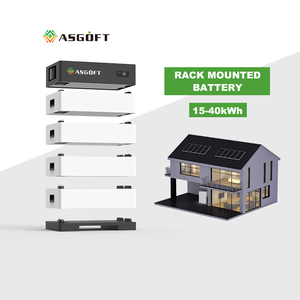 Batería LiFePO4 Híbrida Apilable ASGOFT para Sistema Solar Doméstico, 15kWh-40kWh, Garantía de 10 Años, 6000 Ciclos, Stock en la UE - Product Image 2