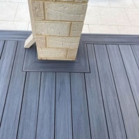 Plancher en WPC extérieur résistant aux UV, solide, imperméable, antidérapant, haute résistance, certifié CE, double couleur, résistant aux termites, 15+