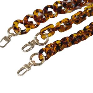 Nuevo Beaulegan acrílico cartera cadena mango intercambiable bolso o bolso de hombro longitud Vintage ámbar/oro - Product Image 1