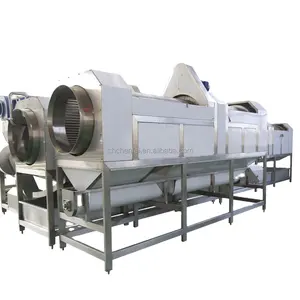 Industrial High Pressure Almond Carrot Potato Cassava Apple Water Drum Type Fruit Vegetable Washing Machine