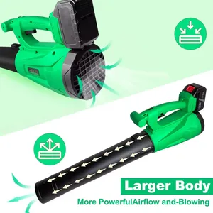 เครื่องเป่าลมใบไม้ไร้สายกำลังสูง 20V พร้อมปรับความเร็วได้ 6 ระดับ สำหรับงาน DIY ใช้พลังงานจากแบตเตอรี่ รุ่น CB-20B - Product Image 5