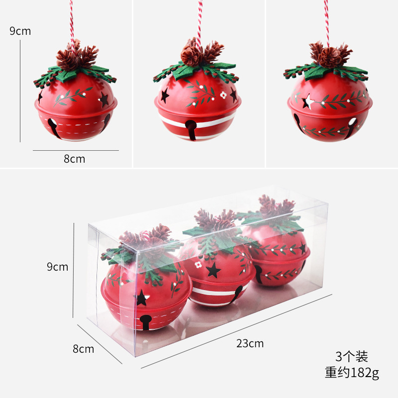 Cloche rouge 8cm-182g