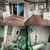 Rumah Kontainer Modern Minimalis Lengkap dengan Perabotan, 2 Kamar Tidur, Hunian Prefabrikasi Modular Mewah dari Kontainer Baja