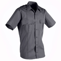 Fourniture d'usine 65% polyester 35% coton sergé chemise de mécanicien uniforme de sécurité durable personnalisé kaki vêtements de travail pour hommes