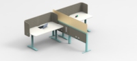 Système de rail d'alimentation pour poste de travail OMNI Power Distribution Beam avec unités d'alimentation modulaires