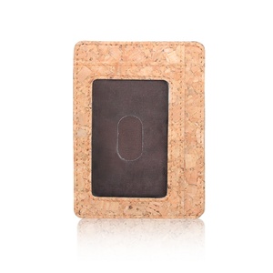 Wholesale Designer ID Card Holders Super Lightweight Portable Business Cork Bulk Accessory - Product Image 4