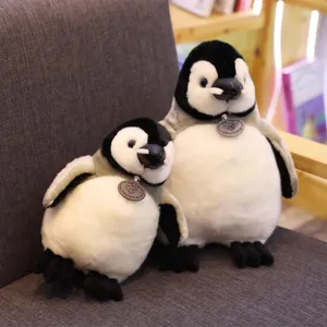 Lembut Liar Penguin Mainan Mewah untuk Anak-anak Reallife Boneka Hewan Mainan Mewah Hadiah untuk Anak-anak Lucu Seperti Hidup Penguin Mainan Bayi Boneka