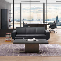 Canapé de bureau en cuir personnalisé pour direction, réception, mobilier de bureau design moderne de luxe, ensemble de canapés
