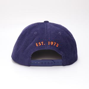 Gorras de Pana Personalizadas de 5 Paneles con Logotipo Bordado Plano y Cierre a Presión - Product Image 4