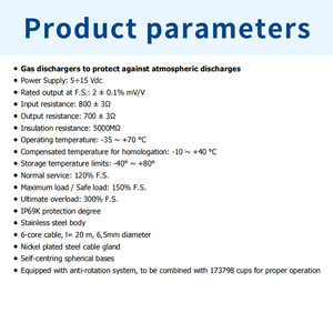 DINI ARGEO RL5426 Cellule de pesage pour conteneur de type RICE LAKE 20t/30t/40t/50t - Product Image 4